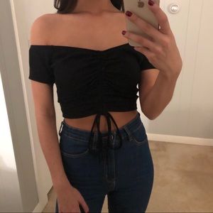Forever 21 Off Shoulder Crop Top